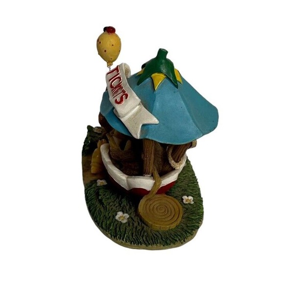 Vtg Charming Teeny Tiny Tails Fitz & Floyd The Ticket Booth 80/2 Mouse Figurine - Picture 4 of 8
